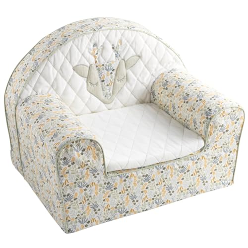 Sauthon Fauteuil Club en Coton Blanc