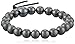 Hematite Beaded Elastic Bracelet, 7"