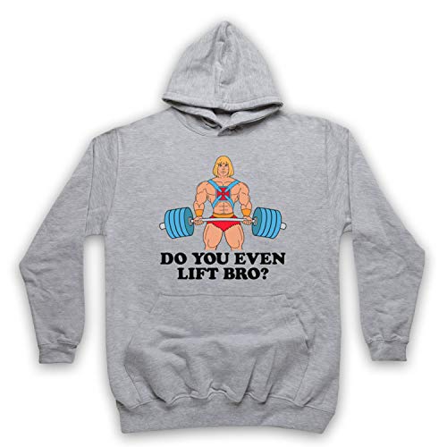 Sweat a capuche He-Man Do You Even Lift Bro avec graphisme original gym parody