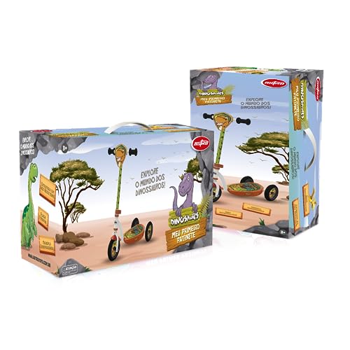 Patinete Infantil 3 Rodas Dinossauro Para Meninos
