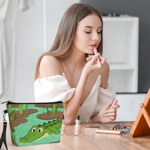 Bolsa de maquillaje compacta de 8.9 pulgadas para ordenar tu bolso 6