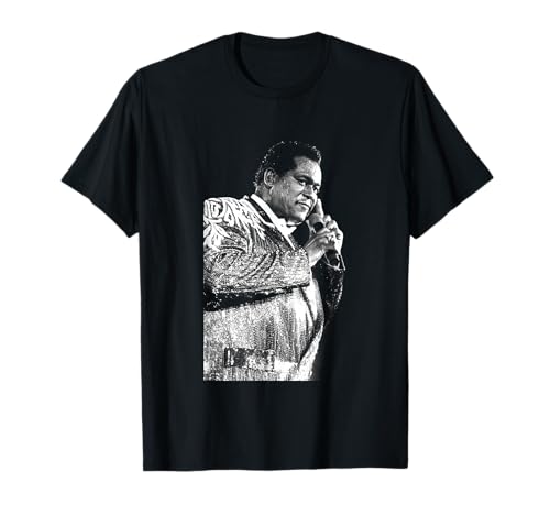 Stephen Wright Photography Luther Vandross Live T-Shirt, Men's Unisex-Adults, Black, Small, Short Sleeve, Classic Fit, Crew Neck, Regular, Medium Sleeve Length
