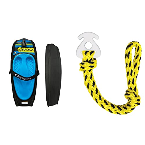 O'brien Radica Waterskiing Kneeboards, Black & Airhead Kwik-Connect, Tow Rope For Tubing Connector #TOP15