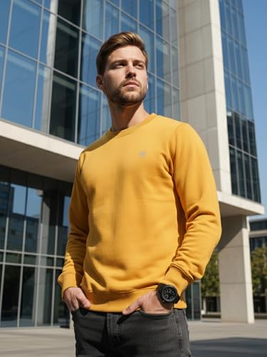 Image of Lux Cozi Men's Cotton Crew Neck Full Sleeve Sweatshirt | Sweatshirt for Men