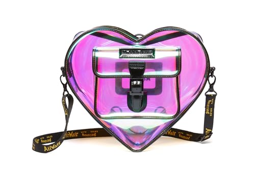 Dr. Martens Heart Backpack Sac à Dos, Noir irisé PU+Felix Rub Off, Mini Mixte Adulte