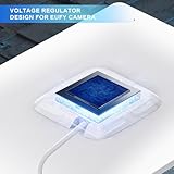 Solar Panel Charger Compatible with Eufycam 3/3C/2C/2C Pro/E40/E20/2/2 Pro/E/L20/L40/Solo/SoloCam Spotlight, 5W Solar Panel for Eufy Camera, Micro USB & USB-C Port, 9.8ft Cable, P65 Waterproof - Image 4