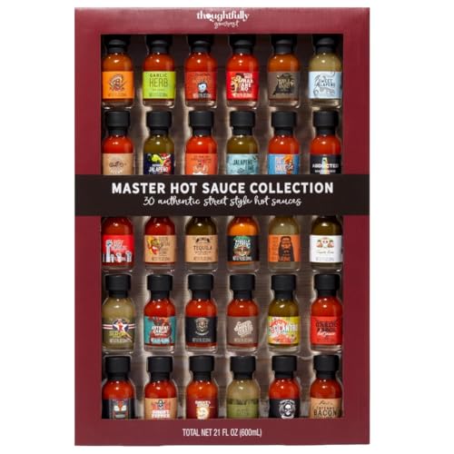 Thoughtfully Gourmet, Master Hot Sauce Collection Sampler Set, Flavors Include