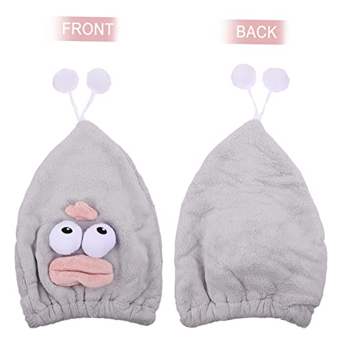 Balacoo 2 Peças Touca De Cabelo Seco Chapéu De Secagem Rápida Toalha Turbante De Secagem De Cabelo T