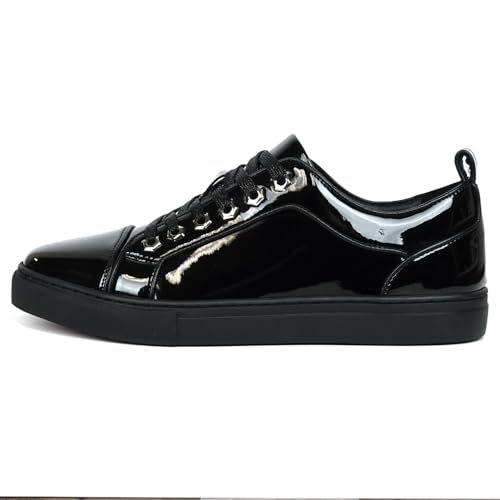 FI-2415-2 Patent Leather Cap tor Lace up Sneaker2