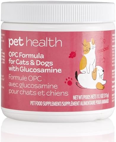 Pet Health OPC Formula with Glucosamine for Dogs & Cats, Beef Fla...