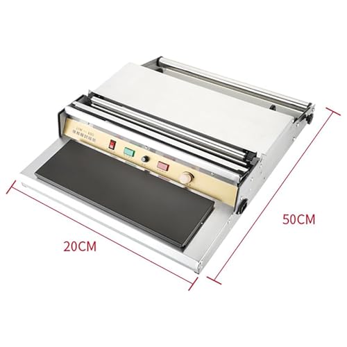 Máquina de envoltura manual de película adhesiva para conservación de alimentos, corte a alta temperatura para productos frescos y envasado