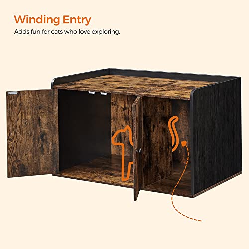 FEANDREA Litter Box Enclosure, Cat Litter Box Furniture Hidden, with Front Entry, Modern Cat House for Indoor Cat, Kitty… - Image 8