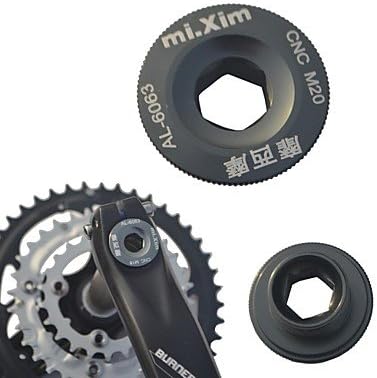 LXXJJ MIXIM 20MM Aluminum Alloy Titanium Mountain Bike Crankset Crank Cover Screw HUIJKNCC