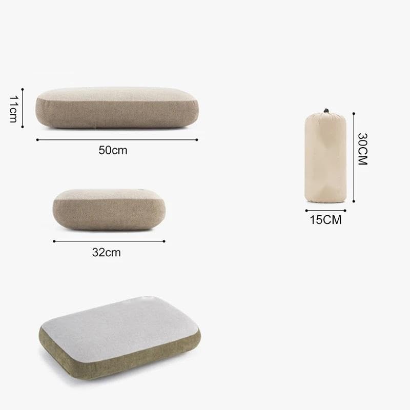 Oreiller de camping gonflable ultraléger for adulte, oreiller gonflable de, oreiller gonflable compact for dormir, coussin d'oreiller de de camping gonflable doux, coussin d'oreiller compressible ultr