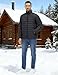 MAGNIVIT Lightweight Puffer Jackets Winter Packable Coat Warm Down Jackets Quilted Coat Fashionable Windbreaker Black 2XL