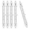 Jaenmsa R7S Halogeenlamp, 118 mm, 200 W, 230 V, 5-pack halogeenstaaf R7S 118 mm, halogeenlamp R7s dimbare halogeenlamp voor bouwspots, werk, landschapsverlichting, woonkamerverlichting