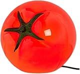 LumingLight寝室、キッチン、リビングルームにぴったりのキュートなテーブルランプ。フルーツ型のベッドサイドランプ。お部屋のインテリアに。女の子のお部屋にぴったりの楽しいインテリアです (赤いガラス)