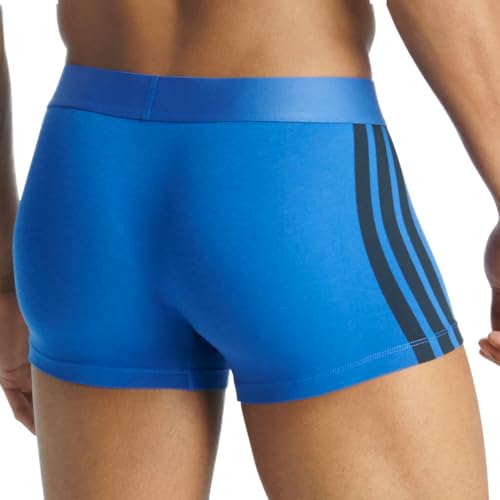 adidas Herren Unterwäsche Boxershorts 2er Pack-Low Rise Trunk (2pk)-Active Flex Cotton 3 Stripes Boxer Shorts, 901 Assorted, L, Men's, 901 Assorted, L3