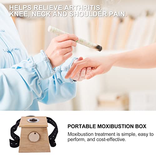 Caja de Moxibustión Smokeless COLLBATH Classic de Bambú, Herramienta Terapéutica para Calentamiento y Masaje miniatura 4