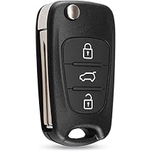 Multibao 3 Buttons Key Fob Case Replacement Compatible for Hyundai i20 i30 i35 ix20 ix35 Folding Remote Control Car Key Accessories
