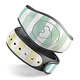 Design Skinz Green Watercolor Ombre Stripes Premium Vinyl Decal Wrap Cover for The Disney MagicBand+ (Fits MagicBand+ for Disney Parks)