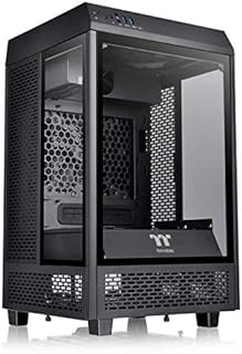 Thermaltake Tower 100 Black Edition Tempered Glass Type-C (USB 3.1 Gen 2) Mini Tower Computer Chassis supports Mini-ITX CA-1R3-00S1WN-00