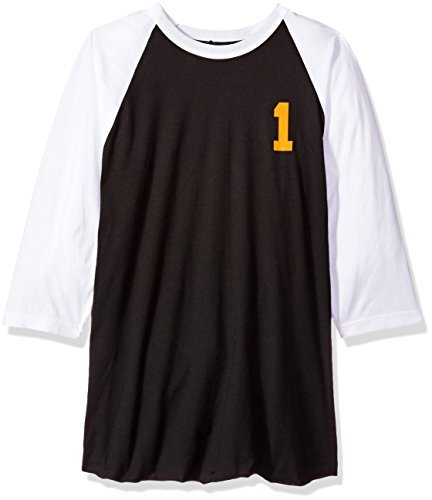 FEA Standard Queens of The Stone Age Palm Desert Tiger Mens Raglan Shirt, Black/White, Small