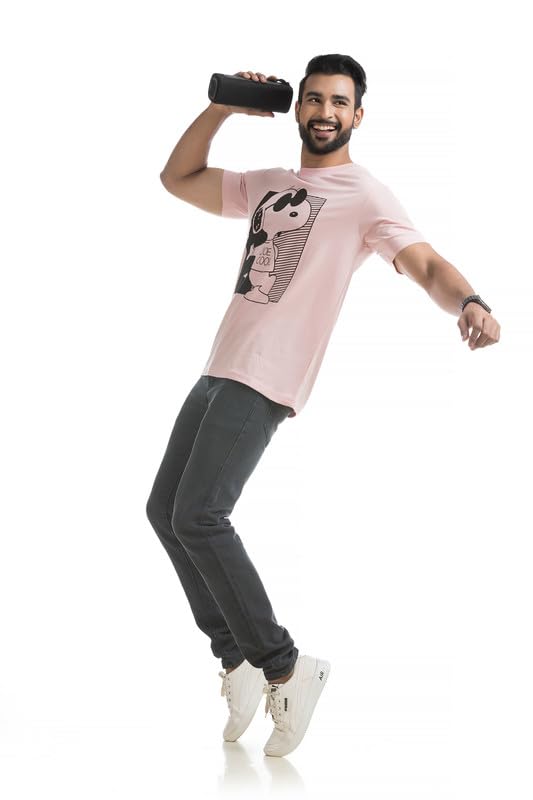 Image of Men's T Shirt Cotton Unique Chest Printed Regular and Relaxed Fit Half Sleeves Breathable Soft Fabric Standard Length Comfortable, Trending, Stylish & Modern Casual Wear