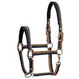 Start Rustic Halfter für Pferde – Verstellbares Nylonhalfter mit weichem Fellpolster –...