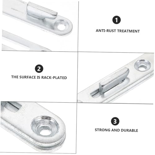 Fixations Charnières pour Barres de Lit en Acier Renforcé - Lot de 6