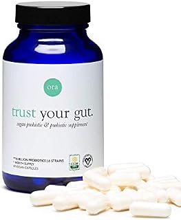 Ora Organic Probiotics with Prebiotics - Vegan Prebiotic and Probiotic for Digestive Health