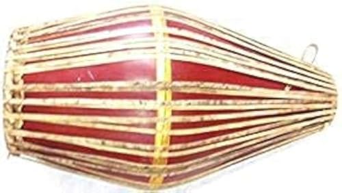 Mridangam Tambour d'instruments de musique traditionnels du Sud de l'Inde Marron
