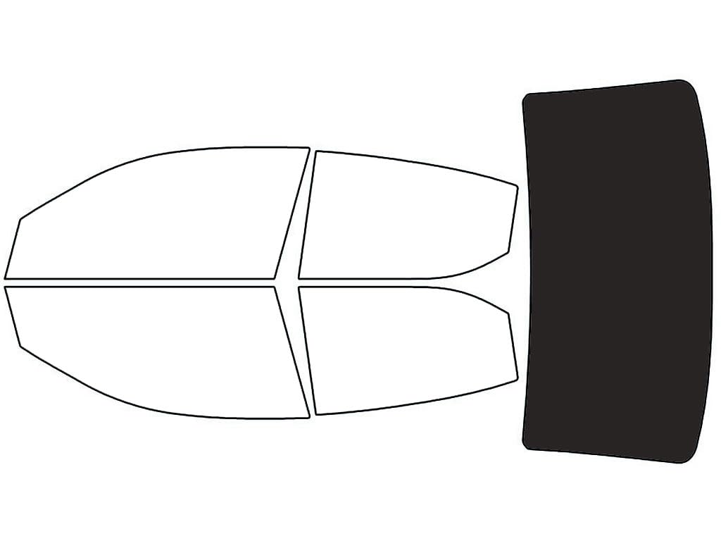 Rvinyl Window Tint Kit Compatible with Dodge Avenger 2008-2014 - Rear Windshield Precut Kit - 20%