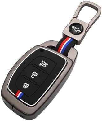 Ashar Keyhub Metal Car Key Cover For Hyundai Exter, Creta, Aura, I20 ...