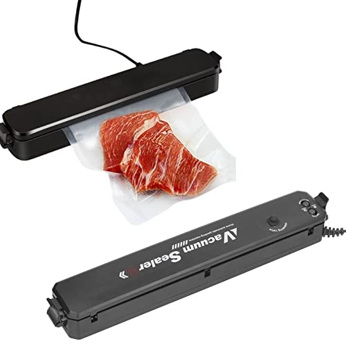 Vacuomiería, Aspiradora Automáticamente Alimentos para Alimentos Secos y Húmedos con Pantalla LED 10 Bolsas de Vacío (EU enchufe 220V)