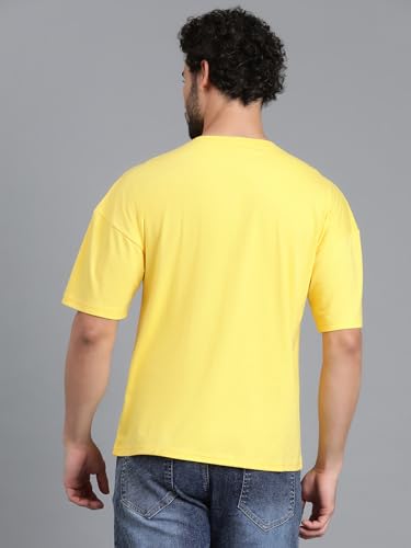 Image of KOTTY Men's Solid Oversized Fit T-Shirt