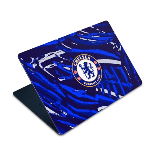 Skin MacBook Air 15 M2 Chelsea FC autocollant vinyle protection design abstrait ordi portable