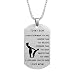 Dad Mom To Son Dog Tag Necklace Military Mens Jewelry Custom Stainless Steel Pendant Love Birthday Gifts (Mum To Son 1)