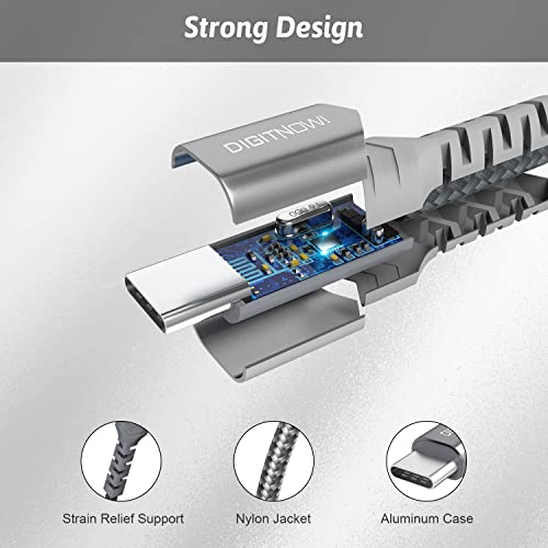 image for DigitConvert USB-C to 3.5mm Female Headphone Jack Adapter, USB Type C 
