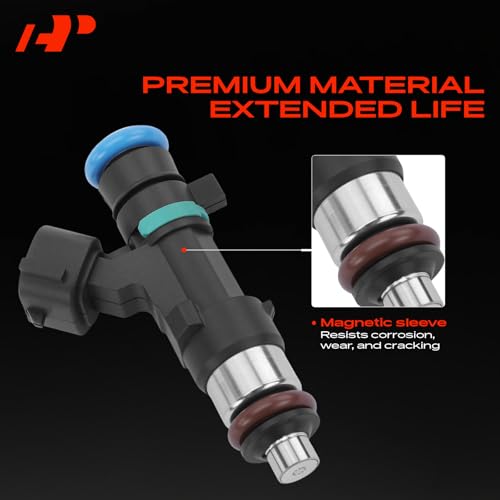 A-Premium Set of 4 Fuel Injectors Compatible with Nissan Altima 2007-2013, Sentra 2007-2012, Rogue 2008-2013, Rogue Select 2014-2015, 2.5L, Replace# 0280158130 by A-Premium - Image 3