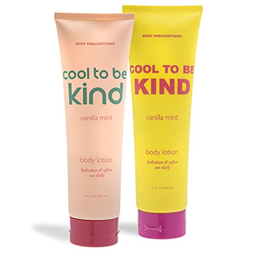 Body Prescriptions Body Lotion 2 Pack, Moisturizing Cream, for Nourished and Ultra Smooth Skin, 10 oz Lotions For Body, Hands, and Feet, Infused with Vanilla Mint Fragrances Body Prescriptions Body Lotion 2 Pack, Moisturizing Cream, for Nourished and Ultra Smooth Skin, 10 oz Lotions For Body, Hands, and Feet, Infused with Vanilla Mint Fragrances