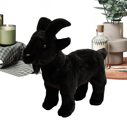 Manolyee Chèvre en Peluche | Jouet Figurine Doux Réaliste Et Mignon,De Simulation Bébé Chèvre,pour Les Filles, Les, Les Hommes, Les Femmes, Les Adultes,...