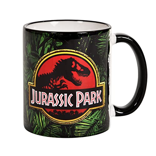 Elbenwald Jurassic Park taza Jungle Logo motif cerámica 320 ml Elbenwald Jurassic Park taza Jungle Logo motif cerámica 320 ml