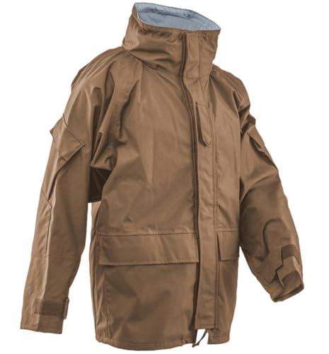Image of Tru-Spec Men's Outerwear Series H2O Proof Gen2 ECWCS Breathable Parka with Hood and Ventilation for Outdoor Use, Coyote, Large Tall