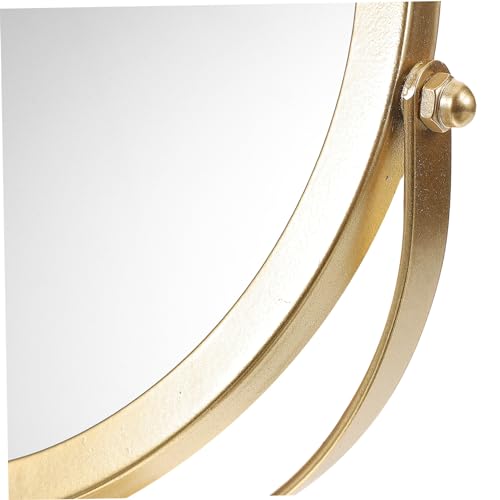 Espejo de Maquillaje Decorativo Redondo Dorado miniatura 5