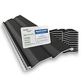 HEXIM Siding Fassadenpaneele außen Fassadenverkleidung wetterfest Kunststoffpanelee PVC-U Verkleidung Außenwand Hausverkleidung UV-beständig - (24 Paneele anthrazit 9,84QM)