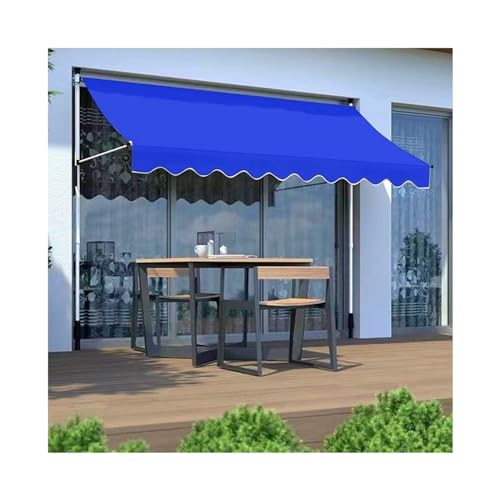 Toldo retráctil para patio con manivela manual resistente de 3,5 m 2