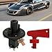 Master Battery Isolator Disconnect Switch, DC12 24V 400A Kill Switch with M10x2 Terminal, ABS and Copper Power Cut Off for Car Race Rally Safety and Battery Protection
