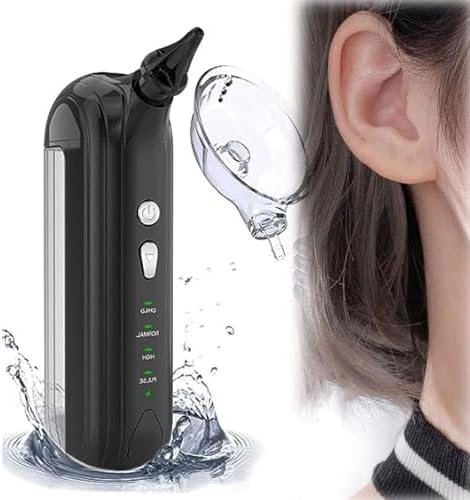Electric Ear Cleaner Pro - Dotmalls Ear Wax Removal Tool with 4 Water Pressure Modes, Serum Ear Clean Pro, Hilpert & Welnax, Safe & Effective for Adults, Clean Ears Easily (Black)