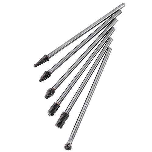 Fresa rotativa, 6 pezzi 6 mm attacco 10 mm